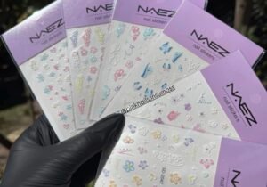 Sticker para uña colores pasteles con relieves - Naez - (SIN ELECCION)